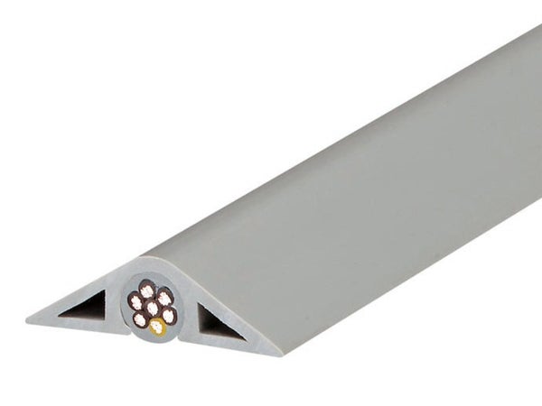 Cache-câble blanc pour moulure, H.0.8 x P.100 cm