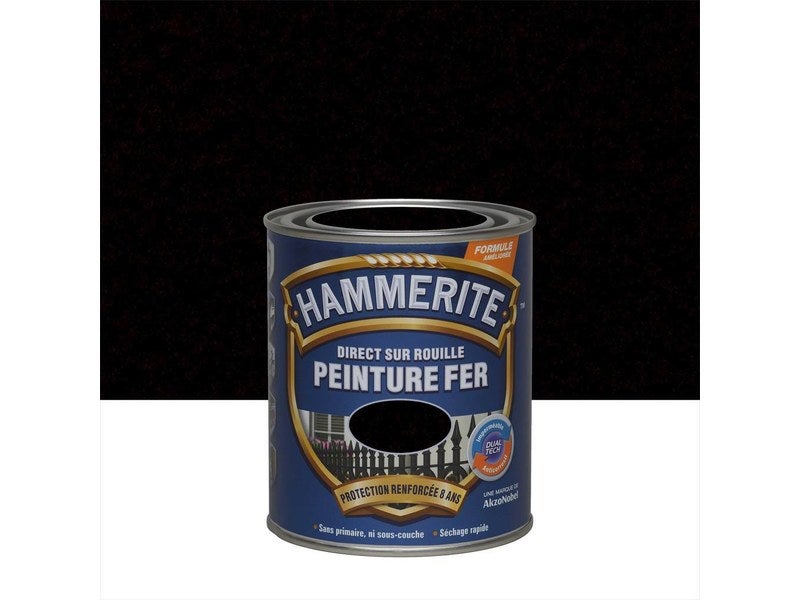 Peinture extérieure fer antirouille noir mat Syntilor 1,5L