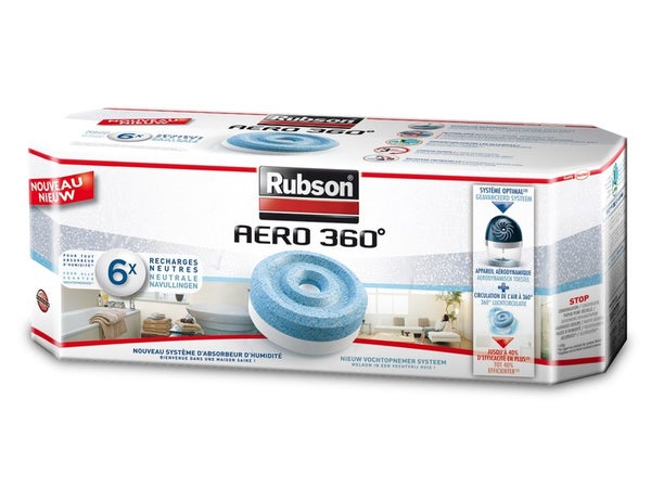 RUBSON Absorbeur d'humidité AERO 360 - 40m² pas cher 