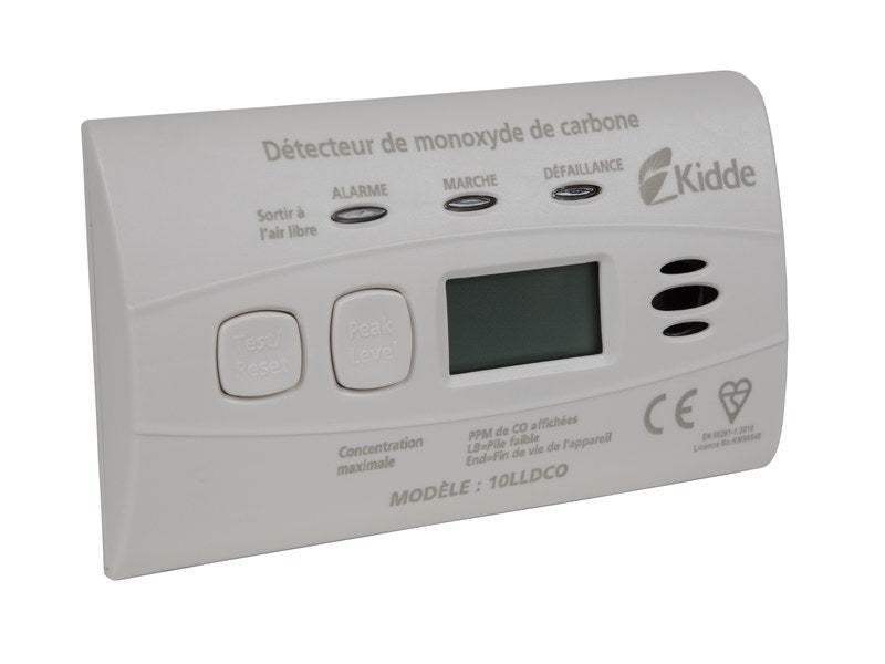 Détecteur de monoxyde de carbone Détection de gaz Affichage numérique  Détecteur d'alarme de monoxyde de carbone