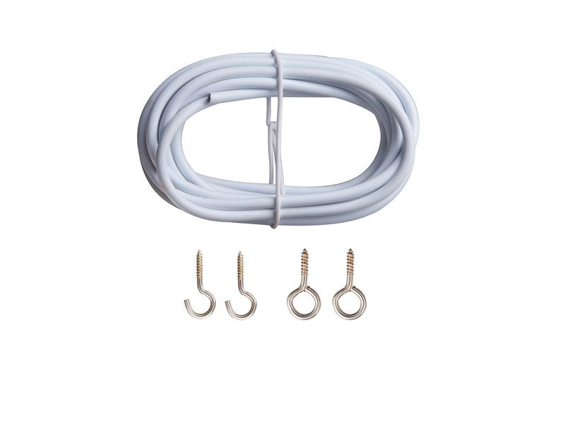 Système de suspension pour rideaux extérieurs [câble de rechange en acier +  Velcro] •