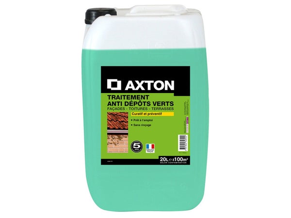 FEL Anti Dépôts Verts (5L ou 20L) : nettoyant désinfectant concentré pour  l'élimination des salissures végétales sur façades, murs et toits