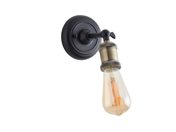 TRIROCKS Lampe à Piles en Métal Lampe Décorative sans Fil en Forme de Vase  de 26 cm de Haut avec Ampoule LED Edison pour Table d'angle de Salon à