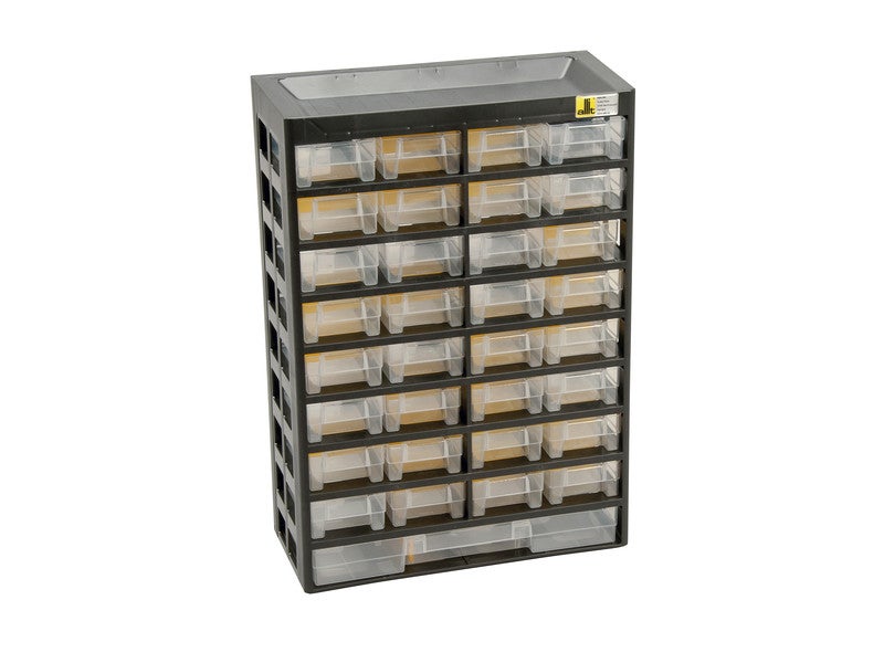 Monzana Organisateur pour outils plastique transparent 29,5x19,5 x16cm  boîtes rangement 72 compartiments tiroirs caisse vis incluses atelier garage  : : Bricolage