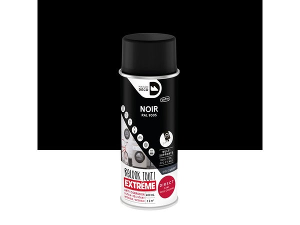 Spray peinture haute température Briliante, noir, 400ml - 01454