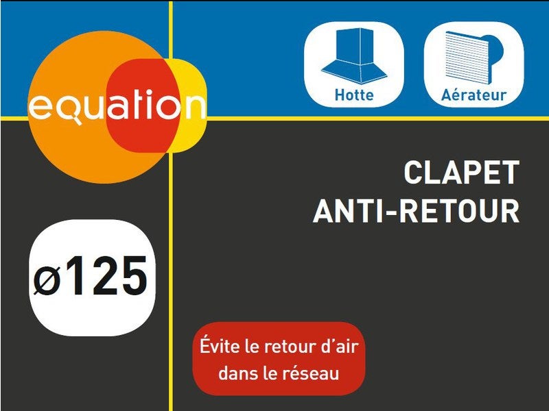 Clapet Anti-Retour 150 mm en Acier Galvanisé - Ventilation