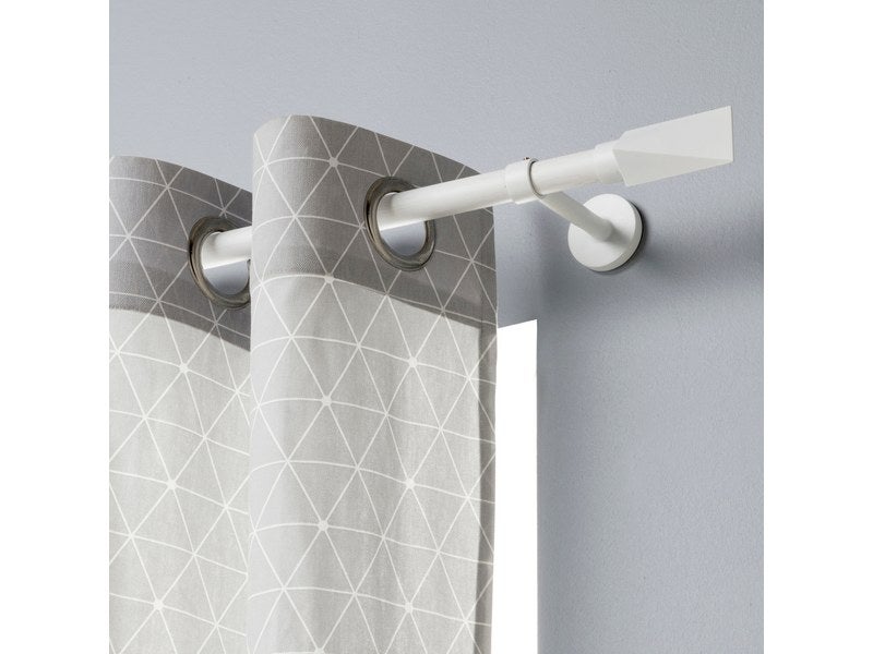 Tringle à rideaux à pression extensible, 150/250cm blanc mat Cessot  Decoration