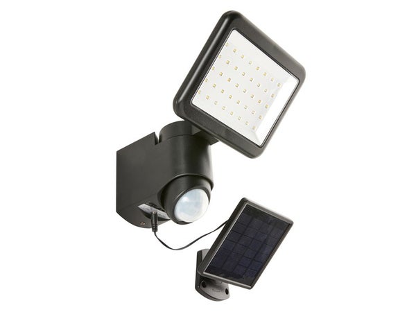 2 Pack] LED Solaire Projecteur, Lampe Solaire de 4 LED, Étanche Extérieur  Lampe Jardin，Éclairage de