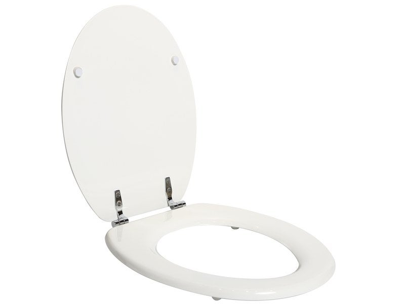 Abattant WC de toilette bois compresse MDF Double frein chute