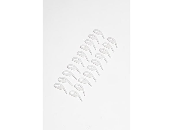 crochet glisseur pour rail en plastique blanc pour rideau lot de 20