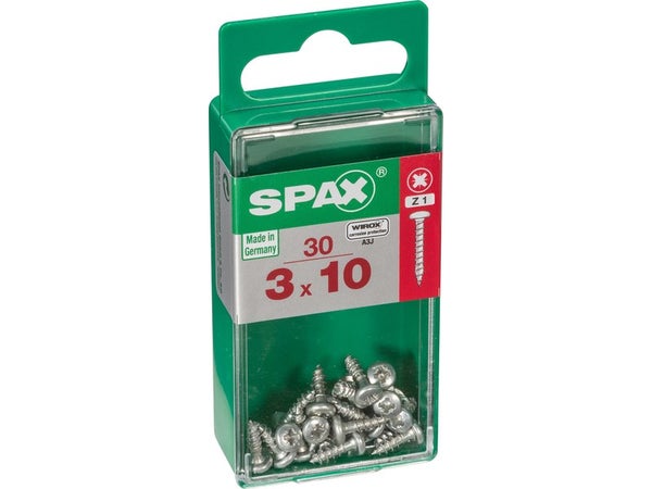 150 vis acier tête fraisée pozidriv SPAX, Ø2 x L.12 mm