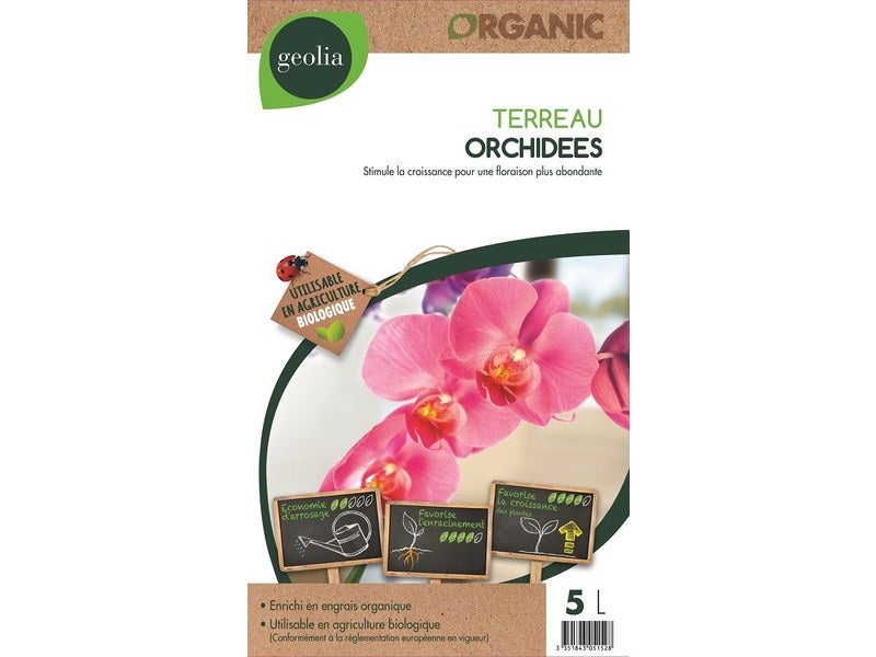 Terreau orchidées 5L