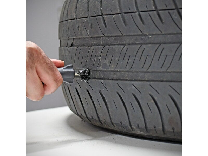 kit réparation crevaison pour mèches à pneus 
