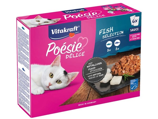 Sachets pour Chat en sauce double délice -Viande et Poisson