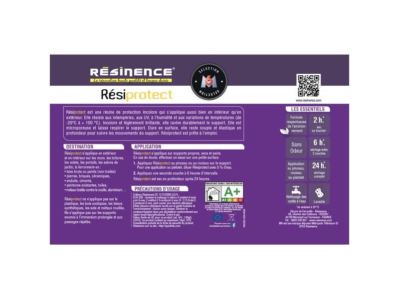 RésiProtect' résine de protection transparente 0.5L RésiPro