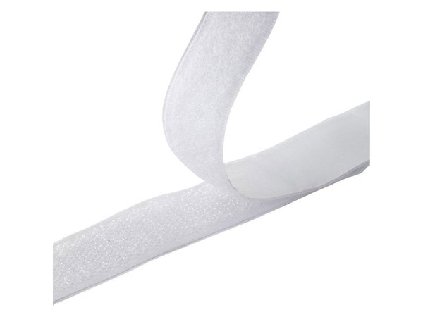 bande auto-agrippante blanche Lg 50 cm largeur 10 cm autocollant / adhésif  - sespdistribution