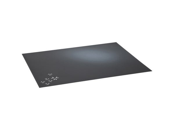 Plaque de protection murale noir sablé EQUATION Eclipse 2, l.80 cm x H.120  cm
