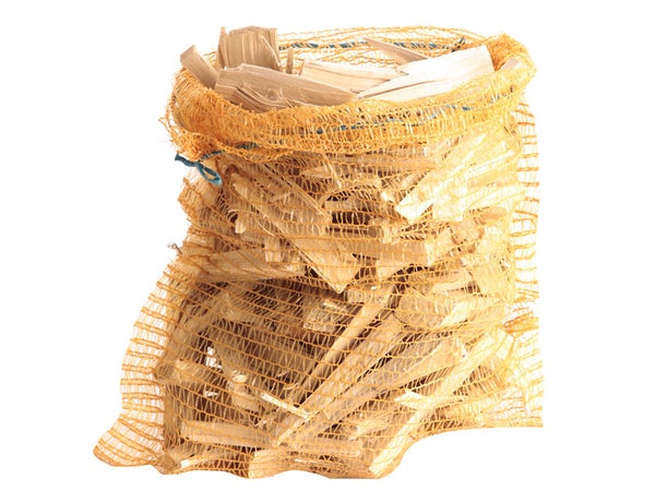 Bois d'allumage WOODSTOCK, sac de 20 L + 10% gratuit, L. 10 cm, résineux