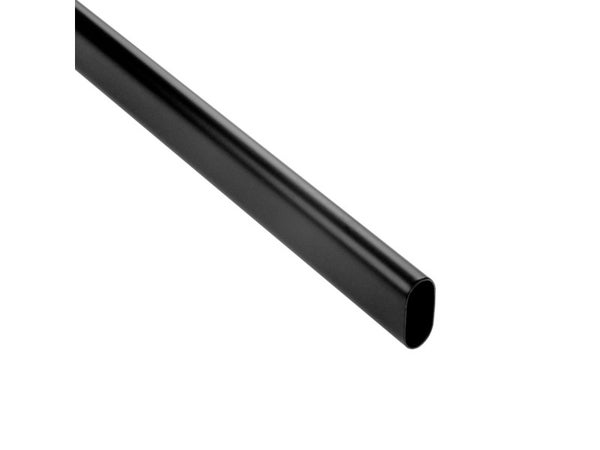 Support de barre de penderie ovale noir 19.5 m