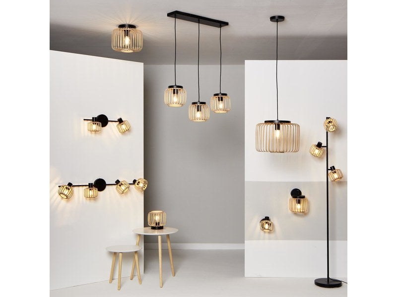 LED DEKO suspension plafonnier plafonnier lampe de salon corde de chanvre  verre ambre, 2 watts 18 lm 2500 K blanc chaud, H 160 cm