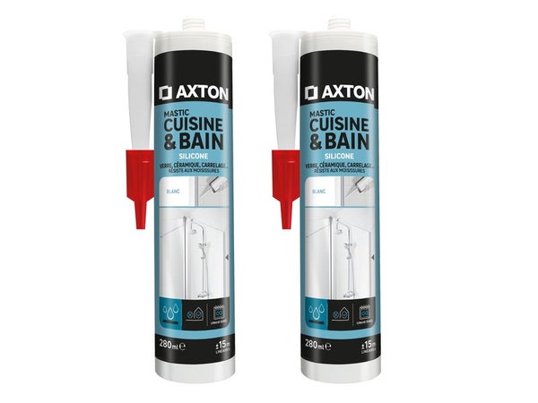 Mastic Silicone Cuisine&Bain Tous Supports Gris Anthracite 280ml