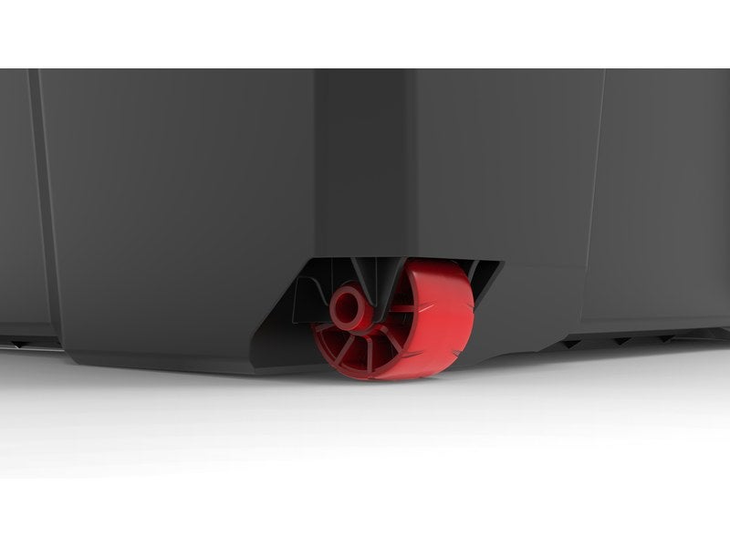 Oecoplan Boîte de rangement à roulettes 6 Noir-Rouge