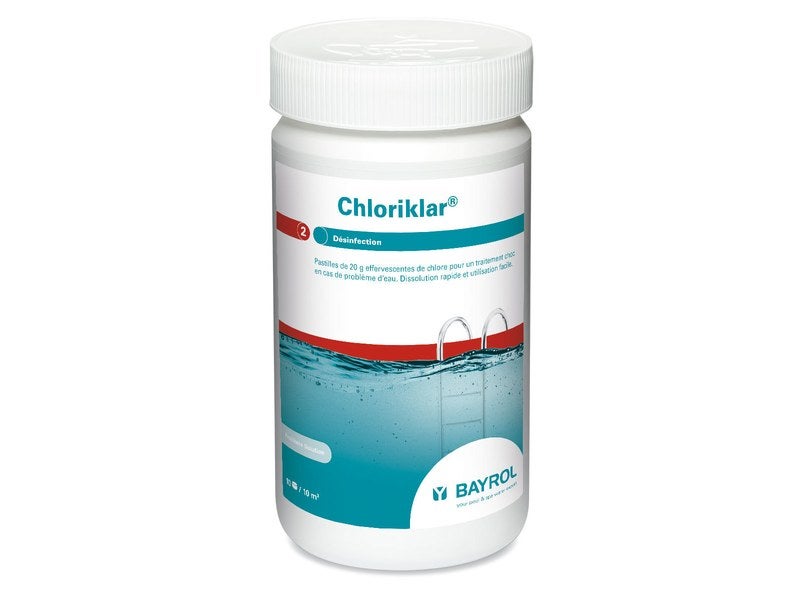 Tablettes de chlore 1 kg - 200 grammes pour piscine