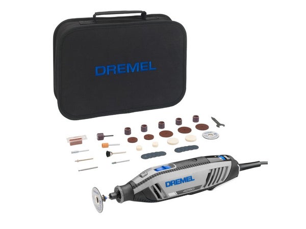 Outil multi-usage Dremel 3000-5 + 5 accessoires + support machine