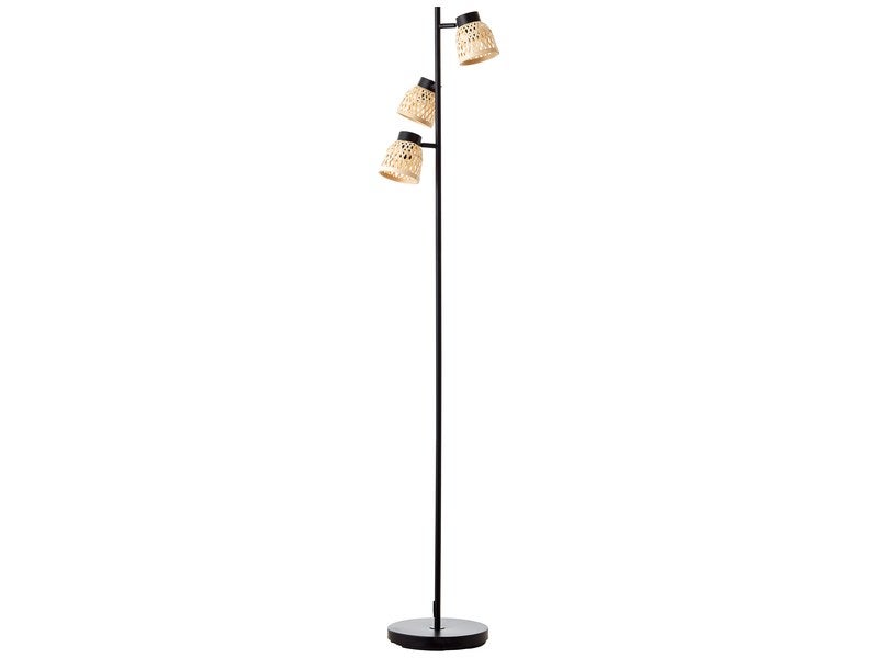 Lampadaire design textile hauteur 160 cm éclairage sur pied lampe  plafonnier projecteur interrupteur