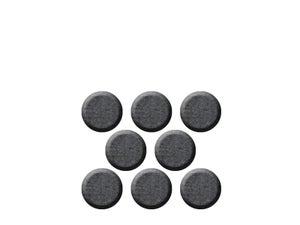 Lot de 12 patins feutre adésif à bord arrondi, SCOTCH, 24 x 22 mm, gris