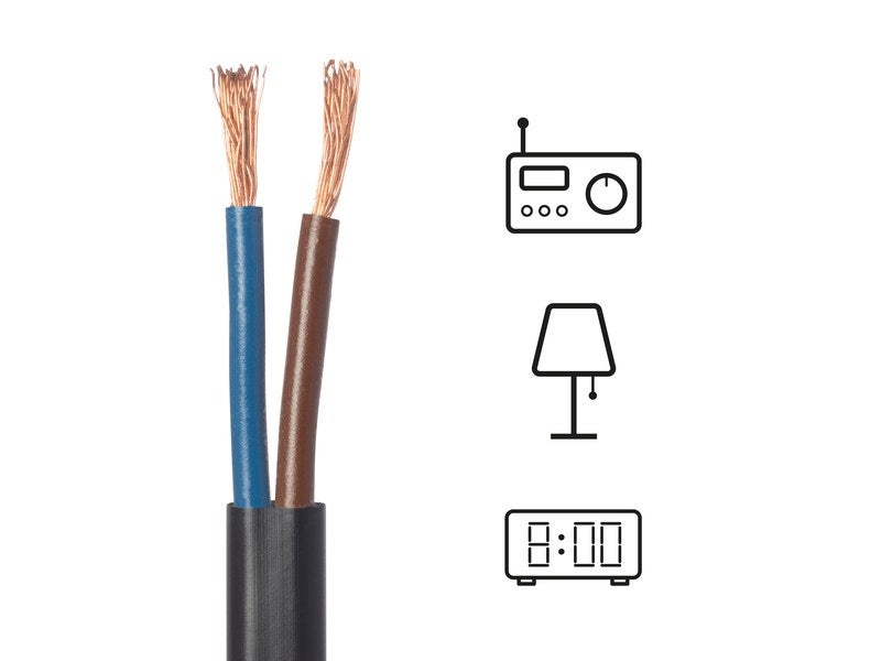 CABLE ALIMENTATION 5M (0.75MM)
