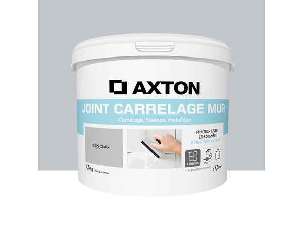 Joint pate carrelage / mosaique AXTON gris clair 310ml